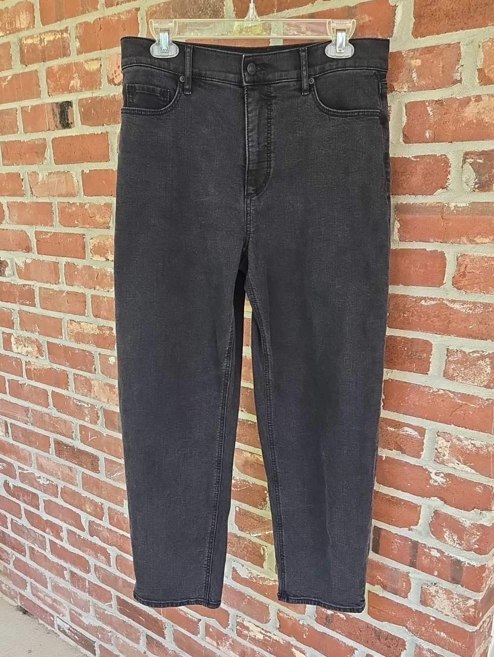 Loft Black Barrel Jeans with Stretch Fit